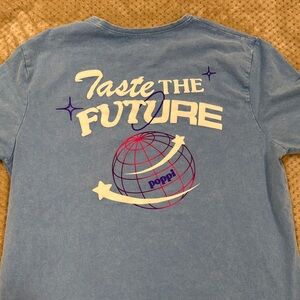 Poppi Blue 'Taste the Future' Men's Oversized Tee